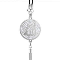 Car Hanging Pendent Arabic Muslim Islamic God Allah Badges Logo Auto Interior Rearview Mirror Ornaments Decoraction Accessories