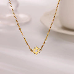 316L Stainless Steel Multilayer Heart Necklace Girls Goth Gold Color Clavicle Chain Charm Choker Jewelry Birthday Gift