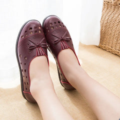 Women’s Leather Flats Classic Casual Loafers