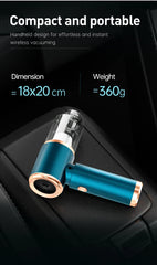 SZUK Portable Car Vacuum Cleaner 165000Pa Powerful Wireless Vacuum Cleaner Strong Suction Handheld Mini Vacuum Cleaner for Car