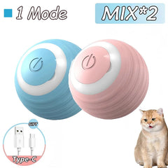 2PCS Smart Cat Rolling Ball Toys – Rechargeable Mouse Imitation Pet Shop