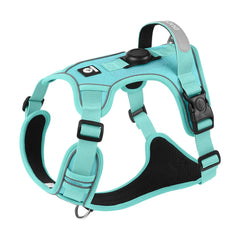 Dog Harness with Airtag Holder and Leash Set-Premium Oxford Breathable Material Durable Reflective Dog Harness and Leash Set Pet Shop