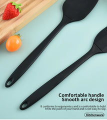 Silicone kitchenware 6-piece set, cream  scraper, spatula, oil brush, size scraper set baking tool，Non-integrated hand