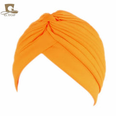 NEW Luxury Divas Stretchable turban Head wrap hat with beaded pendant women Headwear