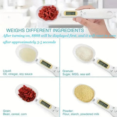 Mini Digital Spoon Scale 0.1–500g – LCD Kitchen Measure Tool