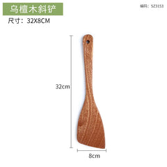 Wooden Spatula Wooden Spoon Frying Spatula Solid Wood High Temperature Resistant Soup Spoon No Paint No Wax Natural Material Kitchen Tools, Cooking Utensils