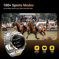 Smartwatch 1.43-inch AMOLED Display 900mAH Battery 45Days Standby Bluetooth 5.3 with Flashlight Men‘s Smart Watch, W90 PRO