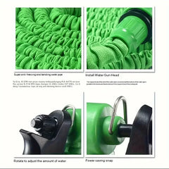 Expandable Magic Garden Hose 25–200FT – 7 Spray Functions