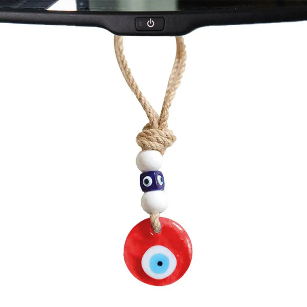 Devil Blue Eyes Car Pendant Turkish Blue Evil Eye Pendant Rear View Car Ornament Evil Eye Charm Car Decor Evil Eye Car Ornament