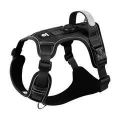 Dog Harness with Airtag Holder and Leash Set-Premium Oxford Breathable Material Durable Reflective Dog Harness and Leash Set Pet Shop