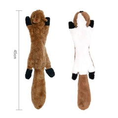 Funny Simulated Animal No Stuffing Dog Toy with Squeakers Durable Stuffingless Plush Squeaky Dog Chew Toy Crinkle Pet Squeak Toy Pet Shop