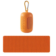Portable Circular Silicone Wrapped Cold Cooling Towel