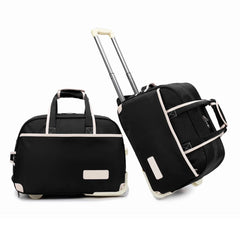 New Men/Women Travel Suitcase With Tie Rod Directional Wheel Thickened Nylon Waterproof Outdoor Sports Bag