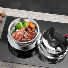 0.8-2L Outdoor Camping Small Pressure Cooker 304 Stainless Steel Portable Rice Cooker for Kitchen Tools, Cooking Utensils