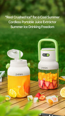 Portable Juicer, 33oz. Vessel, USB-C Rechargeable, Easy To Clean, Suitable For Juicing Fruits And Vegetable,
