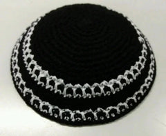 16/17cm HANDMADE KNITTED YARMULKE KIPPAH