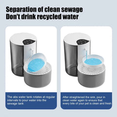 Easy Disassembly Pet Water Fountain Wireless Pet Water Fountain with 3l Capacity for Cats Small Dogs for Clean for Pets