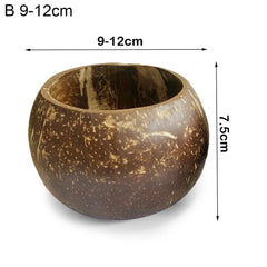 Coconut Shell Candle Bowls Natural Decorative Bowls Wood Candle Container for DIY Home Crafts Making Farmhouse Table Centerpiece Home Decor