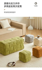 Modern Solid Wood Ottoman Bench for Entryway & Living Room