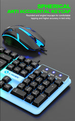 NG GTX350 Gaming Keyboard Mouse Combos Computer Laptop Backlight Gamer Kit LED Wired Usb Keyboard GTX350 Set-Black