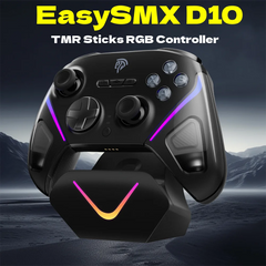 EasySMX TMR Stick Controller D10 Wireless Gamepad Compatible with PC/Switch/Steam/Phone/TV, Charging Dock, Micro Triggers