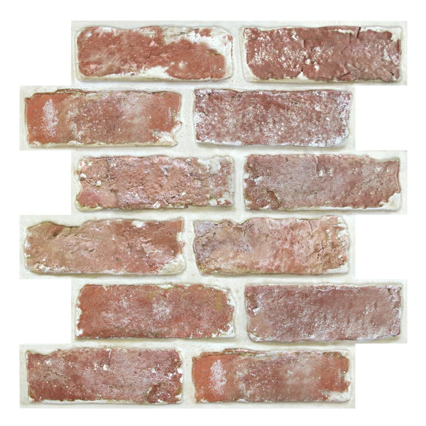 3D Wall Sticker Self-adhesive Faux Brick Wall Panel Peel and Stick Tile Backsplash for Kitchen Bedroom Waterproof Tile Sticker Home Decor