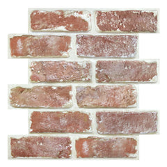 3D Wall Sticker Self-adhesive Faux Brick Wall Panel Peel and Stick Tile Backsplash for Kitchen Bedroom Waterproof Tile Sticker Home Decor