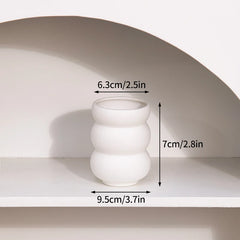 INS Nordic White Ceramic Vase – Decorative Flower Pot Home Decor