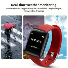 D13 Smart Watch Men Women 116 Plus Sports Mode Running Track Fitness Smart Band Message Reminder Smart Bracelet For Android IOS