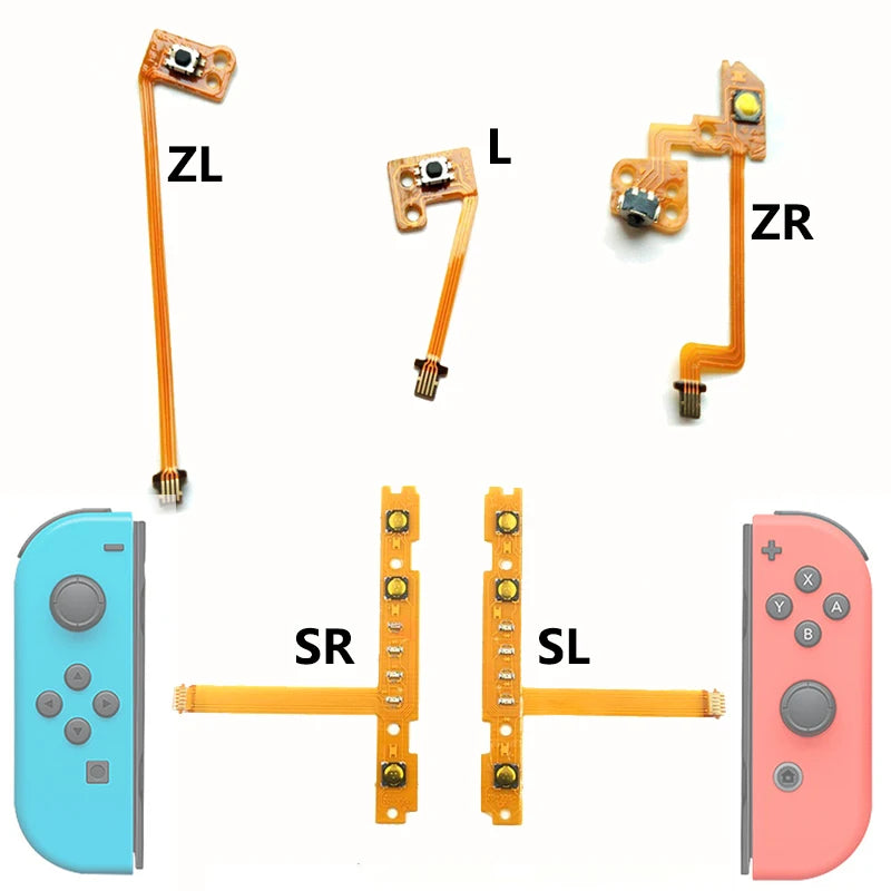 Replacement SL SR ZR ZL L Right Left Button Key Ribbon Flex Cable for Nintendo Switch JoyCon NS Repair Part