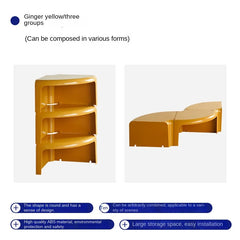X&D Nordic Circular Coffee Table Creative Small-sized Coffee Table Can Be Split Spliced And Combined With Edge Tables Living Room Furniture