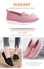 Women’s Breathable Knitted Flat Shoes – Spring Summer 2026