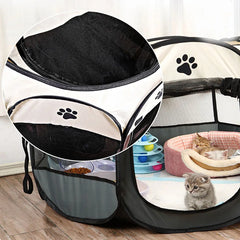Foldable cats, dog kennels, cats, dogs, delivery rooms, pets, octagonal cages, breathable fences, tents, claw-resistant Pet Shop