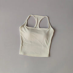 Sports and Fitness Vest with Chest Pad Summer Shockproof Beauty Back Nude Feeling Suit Pilates Training Yoga Top Yoga Clothing