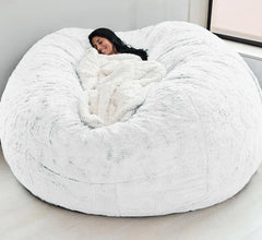 Soft Warm 180*90cm Fur Giant Removable Washable Bean Bag Bed Cover Comfortable Living Room Furniture Lazy Corner Sofa
 Coat