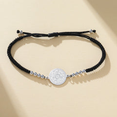 Lucktune Seven Angels Compass Bracelets Stainless Steel Women's Hand Bracelet Religious Amulet Jewelry Party Gifts Wholesale