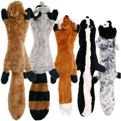 Funny Simulated Animal No Stuffing Dog Toy with Squeakers Durable Stuffingless Plush Squeaky Dog Chew Toy Crinkle Pet Squeak Toy Pet Shop