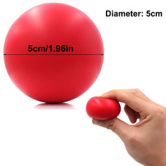 Hand Grip Strengthener & Massager Ball, Adult Therapy Rehab Gym Office Home Exercise Equipment, Soft Foam Stress Relief Gripper