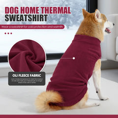 Cozy Solid Color Dog Sweater Soft Rug washing Lightweight Dog Clothes Stretchy Pullover Dog  for Small Medium Large Dogs