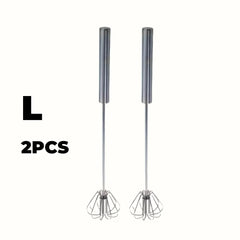 Stainless Steel Egg Beater Durable Semi-Automatic Mixer for Effortless Egg Cream Mixing Stirring and Beating for Kitchen Baking Cooking Essentials, Kitchen Tools