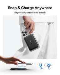 Baseus Qi2 Magnetic Power Bank 10000mah 15W Wireless Charging 22.5W Wired Charge Qi2-Certified for iPhone 16 15 14 13 12 Pro Max