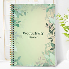 B5 Productivity Planner, Daily and Weekly Organizer with Priorities,To-Do List,Schedule,Floral Cover Journal for Time Management