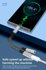 NNBILI 2in1 1in1 USB Type C to 3.5mm Headphone Audio Aux jack Adapter PD 60W Fast Charging Cable for iPhone 15 Samsung Xiaomi