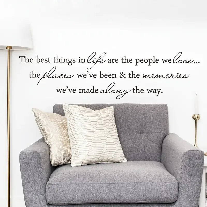 Inspirational Quote Wall Decal – Living Room & Bedroom Love Decor