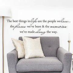 Inspirational Quote Wall Decal – Living Room & Bedroom Love Decor
