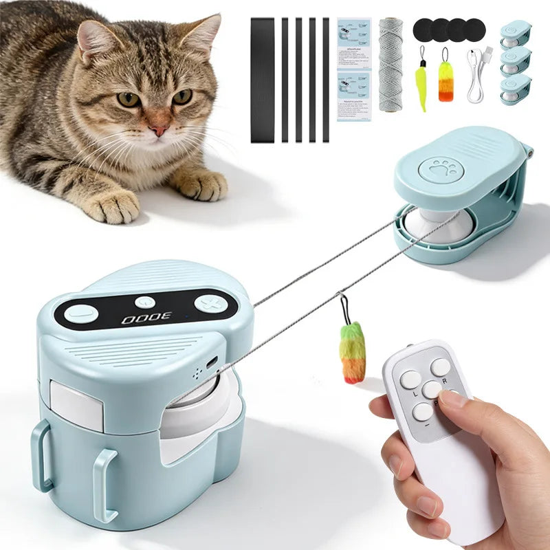 Cross-Border Hot-Selling Automatic Interactive Cat Toy Indoor Chasing Exercise Intelligence Stimulation Pet Manual Automatic Con Pet Shop