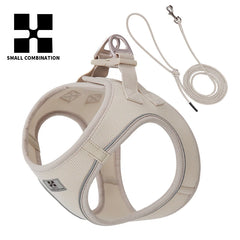 Dog Harness Leash Set for Small Medium Dog Adjustable Reflective Puppy Cat Harness pet Vest Chihuahua Dachshund Outdoor Walking Pet Shop