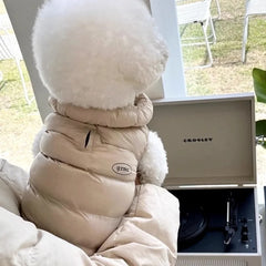 Fashion Solid Dog Clothes Soft Warm Dog Jacket Winter Puppy Vest Coat Waterproof Cat Down Jacket Pet Costumes Pet Shop Pet Clothing