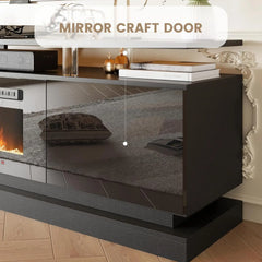 70" Modern Fireplace TV Stand – Living Room Furniture