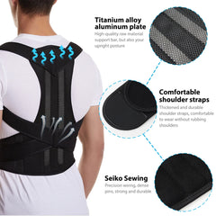 Adjustable Back Brace Posture Corrector – Shoulder Support